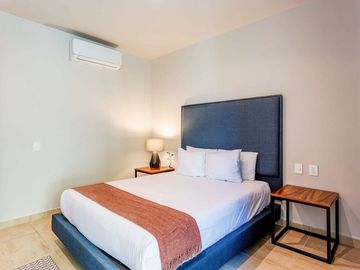 Departamento de 3 habitaciones amueblado frente al parque La Ceiba en Playa del Carmen