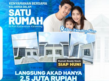 Puri Epicentrum Karawang jual Unit Rumah Baru Murah Siap Huni Di Kota Karawang