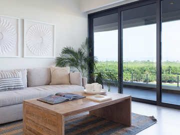 Exclusivo Departamento de 3 Habitaciones con Vista al Campo de Golf en Puerto Cancun