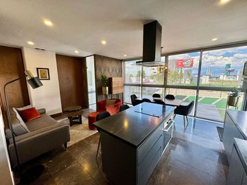 Departamento amueblado en venta de una recámara tipo loft en Torre Baga, Zona Angelopolis Atlixcayotl, Puebla