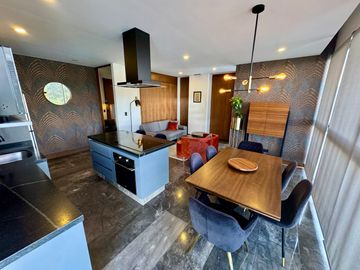 Departamento amueblado en venta de una recámara tipo loft en Torre Baga, Zona Angelopolis Atlixcayotl, Puebla