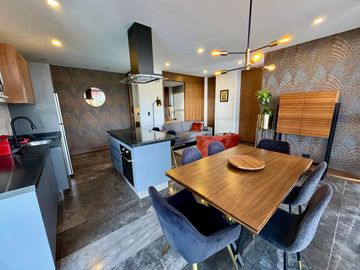 Departamento amueblado en venta de una recámara tipo loft en Torre Baga, Zona Angelopolis Atlixcayotl, Puebla