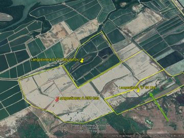 Terreno en Tumbes para Langostinera de Aprox 53 has