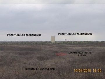Terreno en Tumbes de 48,876 m2 a 18 minutos de Ciudad de Tumbes – Panam. Norte km 1286