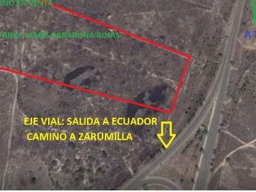 Terreno en Tumbes de 48,876 m2 a 18 minutos de Ciudad de Tumbes – Panam. Norte km 1286