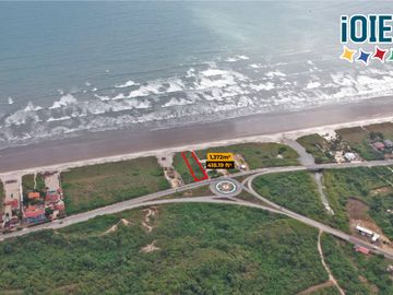 En venta: Lote frente al mar en Canoa, Manabi