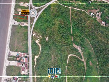 En venta: Lote frente al mar en Canoa, Manabi