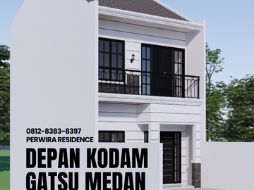 Rumah Murah 2 Lantai Sejengkal ke Lotte Mart dan Manhattan Time Square Gatot Subroto Ringroad Medan - Perwira Residence