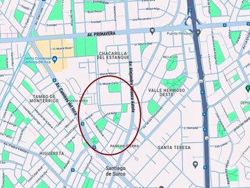 Surco CHACARILLA - Dúplex PRIMER PISO Frente a PARQUE de 3-4dorm + Terraza + 2cocheras