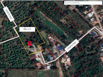 land for sale, 6 rai, suitable for a house to live in. Near Wang Thong District Electricity Authority