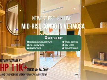Studio Unit Pre Selling Along Daang Hari Imus Cavite Vermosa Air BnB  Ready