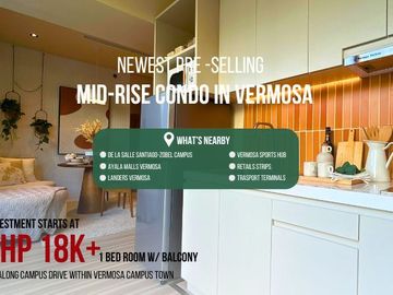 1 Bed Room Pre Selling Along Daang Hari Imus Cavite Vermosa Air BnB  Ready