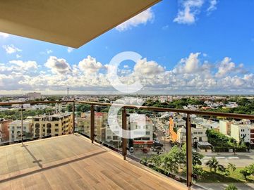 Departamento en venta en Cancún en Residencial Be Towers con Vista al Mar y Jacuzzi