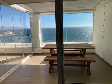 Hermoso Departamento venta Con Gran Vista Al Mar En Cochoa Concón UF 8300