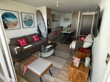 Hermoso Departamento venta Con Gran Vista Al Mar En Cochoa Concón UF 8300