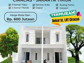 For Sale House In Jakarta Ciracas SIde LRT Station and Toll Gate Pasar Rebo