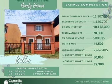 LAST FEW DAYS FOR THE ONLY 2% DOWNPAYMENT PROMO TO MOVE IN FOR THE RFO UNITS IN VILLAR CITY