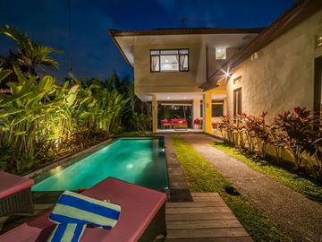 2-Story Minimalist Villa with Pool in Serene Ubud Bali for Rent Yearly
