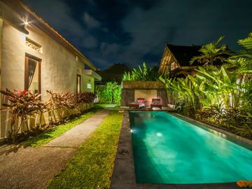 2-Story Minimalist Villa with Pool in Serene Ubud Bali for Rent Yearly