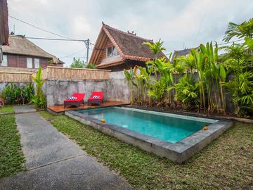 2-Story Minimalist Villa with Pool in Serene Ubud Bali for Rent Yearly