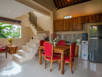 2-Story Minimalist Villa with Pool in Serene Ubud Bali for Rent Yearly