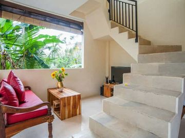 2-Story Minimalist Villa with Pool in Serene Ubud Bali for Rent Yearly
