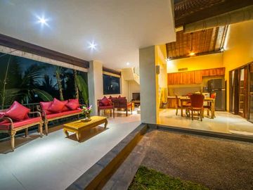 2-Story Minimalist Villa with Pool in Serene Ubud Bali for Rent Yearly