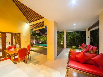 2-Story Minimalist Villa with Pool in Serene Ubud Bali for Rent Yearly
