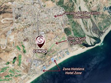 Condo en venta, patio privado, vistas panorámicas, Fonatur Golf, San José del Cabo