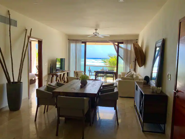Espectacular departamento en la playa, hermosas vistas. 2 recámaras llave en mano