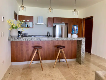 Espectacular departamento en la playa, hermosas vistas. 2 recámaras llave en mano
