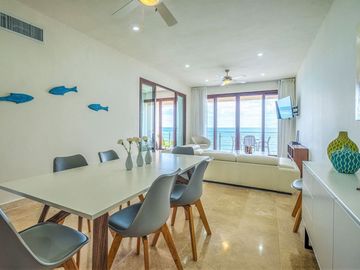 Penthouse frente al mar en venta, roof garden,  Akumal, Quintana Roo