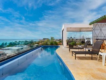 Departamento tipo estudio en venta, Rooftop Común, Zona Centro, Playa del Carmen