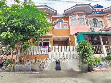 2-storey townhouse, 18 sq m, P.K. Garden Village, Pracha Uthit 90, Pracha Uthit Soi 90, Kanchanaphisek Road, Phra Samut Chedi, Samut Prakan