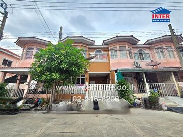 2-storey townhouse, 18 sq m, P.K. Garden Village, Pracha Uthit 90, Pracha Uthit Soi 90, Kanchanaphisek Road, Phra Samut Chedi, Samut Prakan