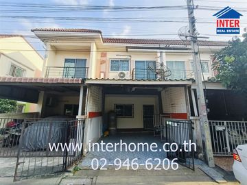 2-storey townhouse, 18.9 sq.w., Niraville Village, Ekachai-Pho Chai, near Suan Chong Sathit, Ekachai Road, Khlong Si Wa Taklom Road, Krathum Baen, Sam
