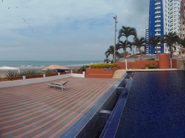 Hermoso Departamento, ubicado en el Conjunto privado Marina Grande, Avenida Club del Pacífico – Tonsupa, frente a la playa