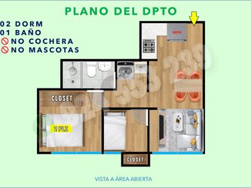 ALQUILO AMOBLADO 02 DORM 01 BAÑO VISTA EXTERNA CHORRILLOS URB MATELLINI
