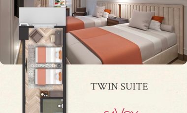 Twin Suite Condotel For Sale in Savoy Capital Town, San Fernando Pampanga
