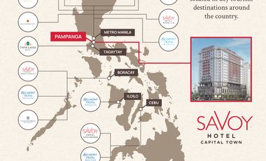 Junior Suite Condotel For Sale in Savoy Capital Town, San Fernando Pampanga