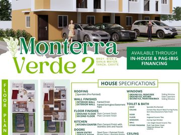 Affordable Townhouses For Sale In Montera Verde Tanza Cavite.