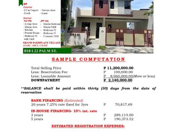 Single Attached House & Lot For Sale In Grand ParkPlace Imus Cavite