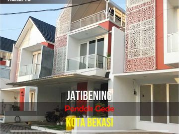 DIJUAL Rumah Mewah Cluster SIAP HUNI Di Perumahan Pondok Gede Bekasi 2 Lantai Dekat Tol Jatiasih