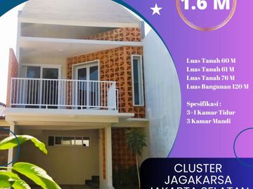 Rumah Dijual Perumahan MURAH di Jagakarsa Jaksel Dengan Lokasi Strategis Dekat Tol Krukut Depok
