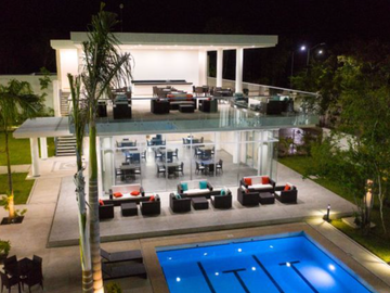 LUJOSA Villa en Senderos Sur, Mayakoba de 4 Habitaciones