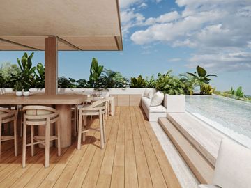Estudio con alberca común, en venta, Centro, Playa del Carmen.