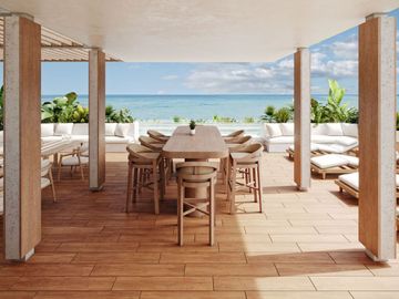 Estudio con alberca común, en venta, Centro, Playa del Carmen.