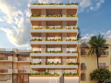 Estudio con alberca común, en venta, Centro, Playa del Carmen.