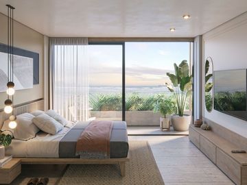 Estudio con alberca común, en venta, Centro, Playa del Carmen.