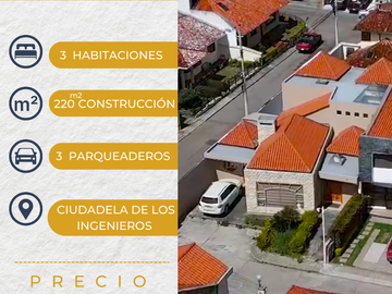 Casa sector Ciudadela de los Ingenieros 3 habitaciones